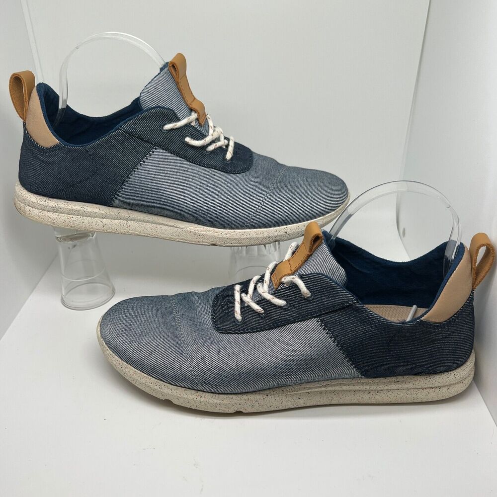 Toms Cabrillo Women Blue Lace Up Lifestyle Sneakers Shoe Lace Up Size 11 - Picture 3 of 11